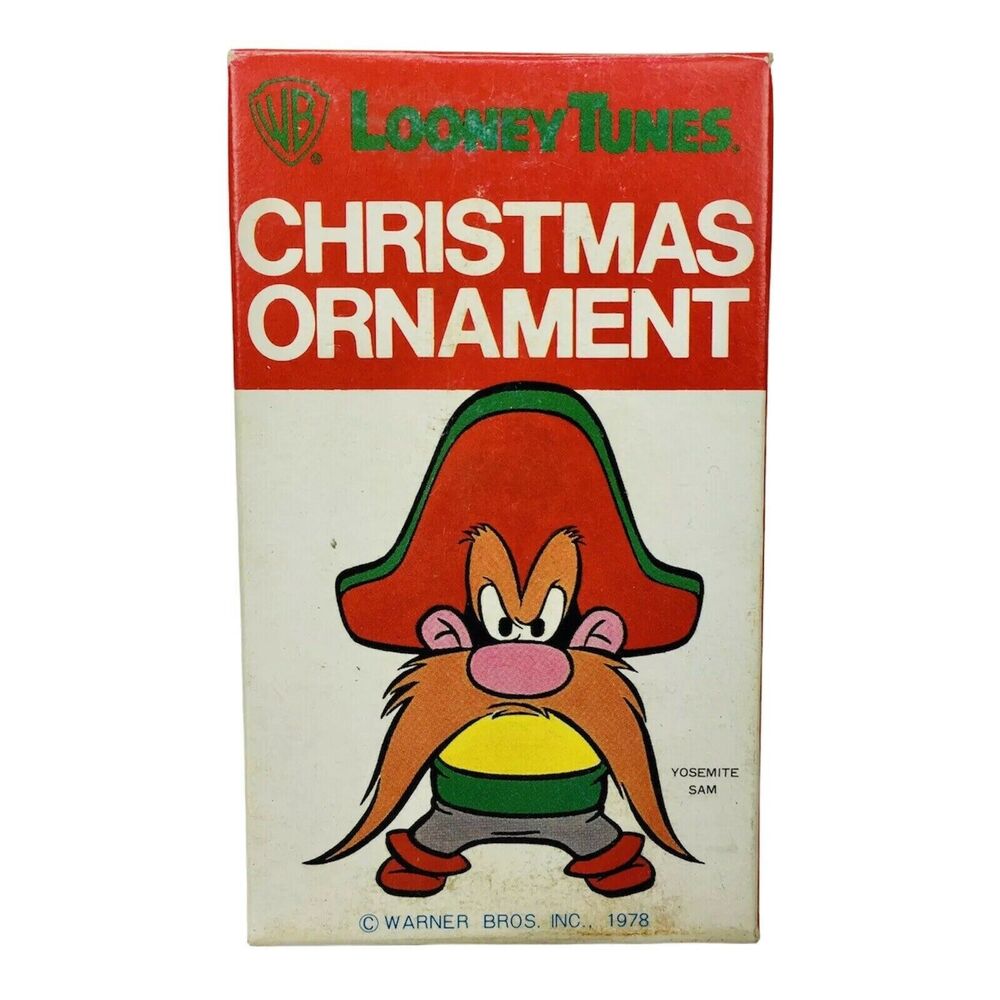 Vintage 70s Looney Tunes Warner Bros Yosemite Sam Ceramic Ornament Dave Grossman